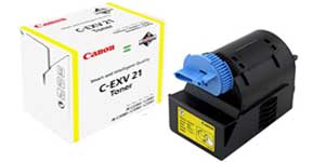 Заправка желтого картриджа Canon C-EXV21Y
